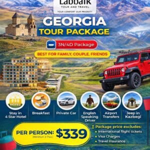 Georgia - 3 Night - 4 Days, Valid Until 31st October 2026.
